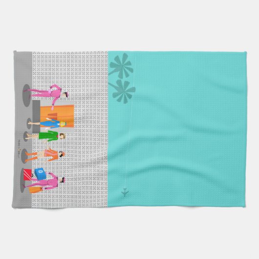 Keukenhanddoeken voor atoompalmen Stewardess Kitch (Horizontaal)