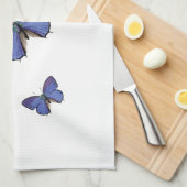 keukenhanddoeken voor blauwe vlinders (Quarter Fold)
