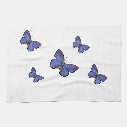 keukenhanddoeken voor blauwe vlinders (Horizontaal)