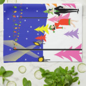 Keukenhanddoeken voor de kerstboom van Retro Boerd (Gevouwen)