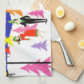 Keukenhanddoeken voor de kerstboom van Retro Boerd (Quarter Fold)