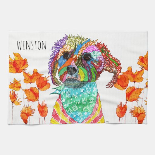 Keukenhanddoeken voor de korte terrier gemengd met (Horizontaal)