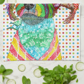 Keukenhanddoeken voor de korte terrier gemengd met (Gevouwen)