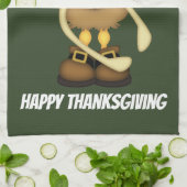 Keukenhanddoeken voor de Thanksgiving van kalkoene (Gevouwen)