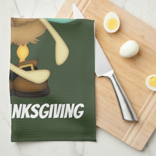 Keukenhanddoeken voor de Thanksgiving van kalkoene (Quarter Fold)