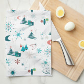 Keukenhanddoeken voor doorgewinterde kerst (Quarter Fold)