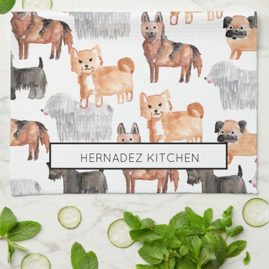 Keukenhanddoeken voor honden (Gevouwen)