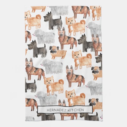 Keukenhanddoeken voor honden (Verticaal)