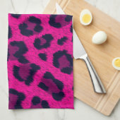 Keukenhanddoeken voor hot-roze laopard (Quarter Fold)