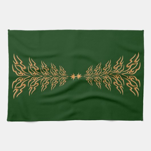 Keukenhanddoeken voor kerstbomen (Horizontaal)