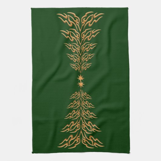 Keukenhanddoeken voor kerstbomen (Verticaal)