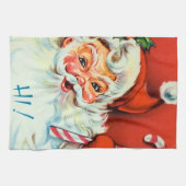 Keukenhanddoeken voor kerstkerstmandiken met Retro (Horizontaal)