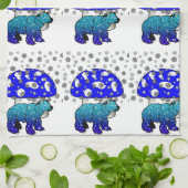 Keukenhanddoeken voor kerstpootse Beren (Gevouwen)