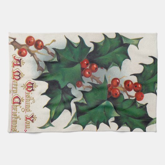 Keukenhanddoeken voor kerstvakantie (Horizontaal)