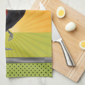 Keukenhanddoeken voor kleurrijk draagrooster (Quarter Fold)