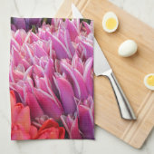 Keukenhanddoeken voor kleurrijke lentuslippen (Quarter Fold)