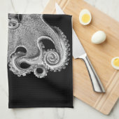 Keukenhanddoeken voor onautisch zee Octopus-decor (Quarter Fold)