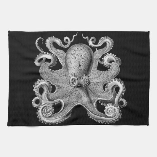 Keukenhanddoeken voor onautisch zee Octopus-decor (Horizontaal)