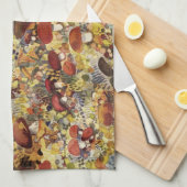 keukenhanddoeken voor paddenstoelen (Quarter Fold)