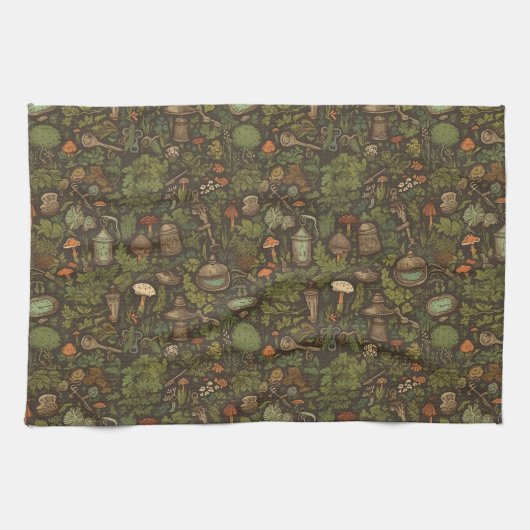 Keukenhanddoeken voor paddenstoelen (Horizontaal)