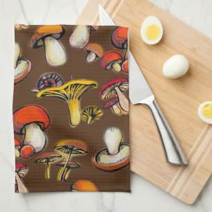keukenhanddoeken voor paddenstoelen