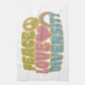 keukenhanddoeken voor PEACE LOVE DIVERSITEIT (Verticaal)