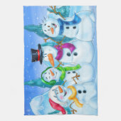 Keukenhanddoeken voor sneeuwmannen (Verticaal)