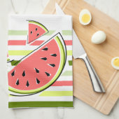 Keukenhanddoeken voor watermeloenen Stripe Thin Te (Quarter Fold)