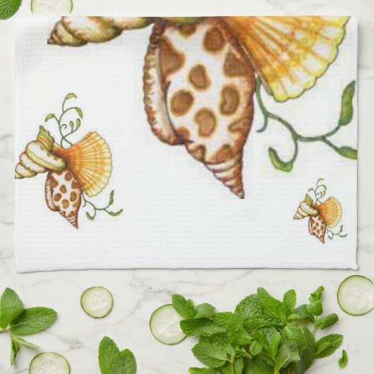keukenhanddoeken voor zeeschelpen (Gevouwen)