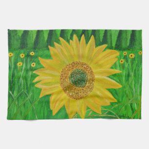 Keukenhanddoeken voor zonnebloemen