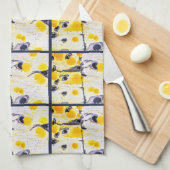 Keukenhanddoeken voor zwart en geel ontwerp (Quarter Fold)