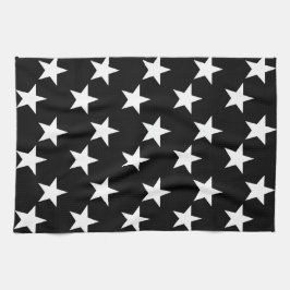 Keukenhanddoeken voor zwarte en witte Star-afdrukk