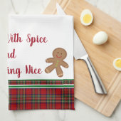 Keukenhanddoekloos met specerijen en alles theedoek (Quarter Fold)