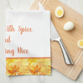 Keukenhanddoekloos met specerijen en alles theedoek (Quarter Fold)