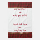 Keukenhanddoekloos met specerijen en alles theedoek (Verticaal)