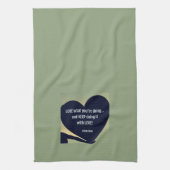 KEUKENHANDOEK LOVE (dat wat je doet) - Adiela Akoo Theedoek (Verticaal)