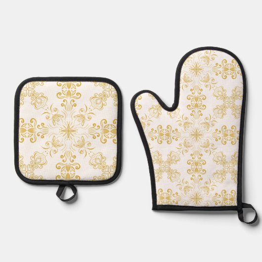 Keukenhandschoenen Ovenwant & Pannenlap Set (Voorkant)