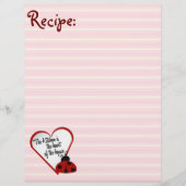 Keukenhart van Home Ladybug Recipe Paper (Voorkant)