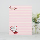 Keukenhart van Home Ladybug Recipe Paper (Staand voorkant)