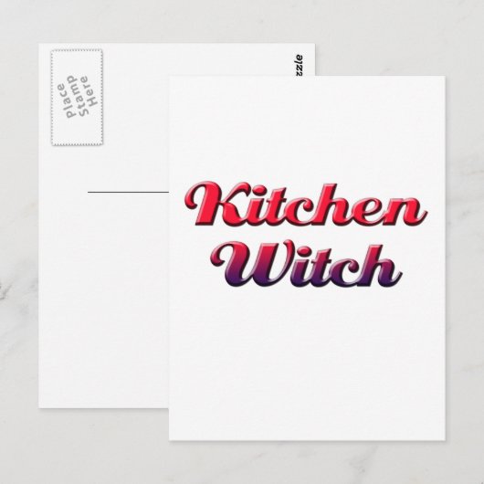 keukenheks briefkaart (Voorkant / Achterkant)