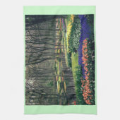 Keukenhof, een floraalbanquet theedoek (Verticaal)