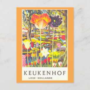  Keukenhof Holland Tulp Travel Poster Briefkaart