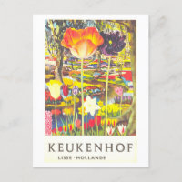 Keukenhof Holland Tulp Travel Poster