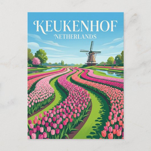 Keukenhof Nederland Briefkaart (Voorkant)