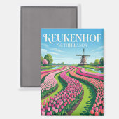 Keukenhof Nederland Magneet (Voorkant / Achterkant)