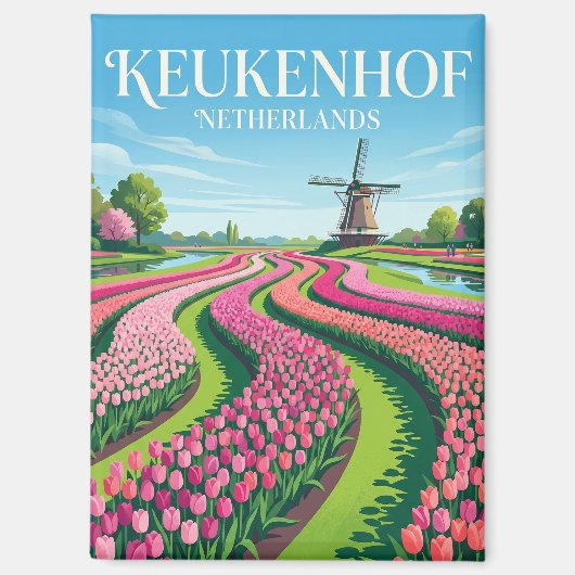 Keukenhof Nederland Magneet (Voorkant)