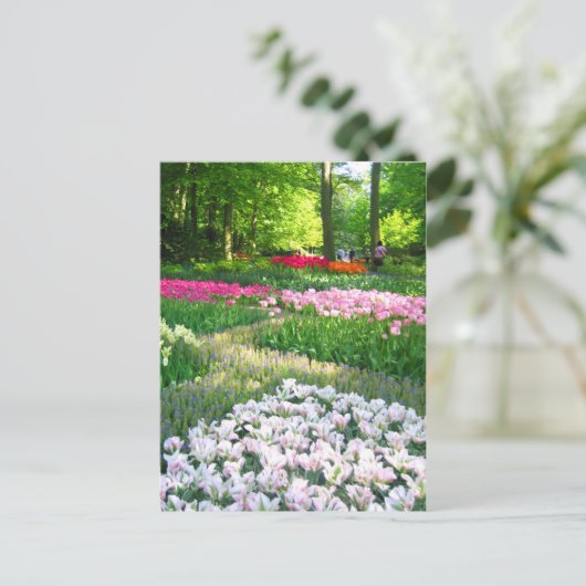 Keukenhof tuin - Holland briefkaart (Staand voorkant)