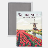 Keukenhof Tuinen Nederland Magneet (Voorkant / Achterkant)