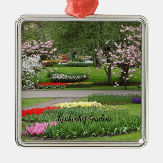Keukenhof Tuinen, Nederland Metalen Ornament (Voorkant)