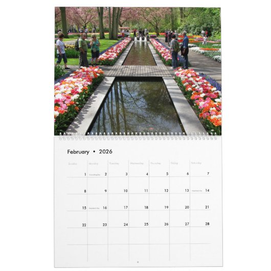 Keukenhof Tulpenfestival, Holland Kalender (Feb 2026)